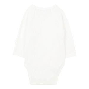 Tartine et Chocolat - Organic Cotton Cross-Over Pointelle Baby Body | Ecru