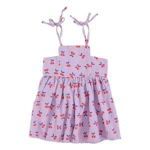 Piupiuchick - Cherry Vichy Romper | Purple