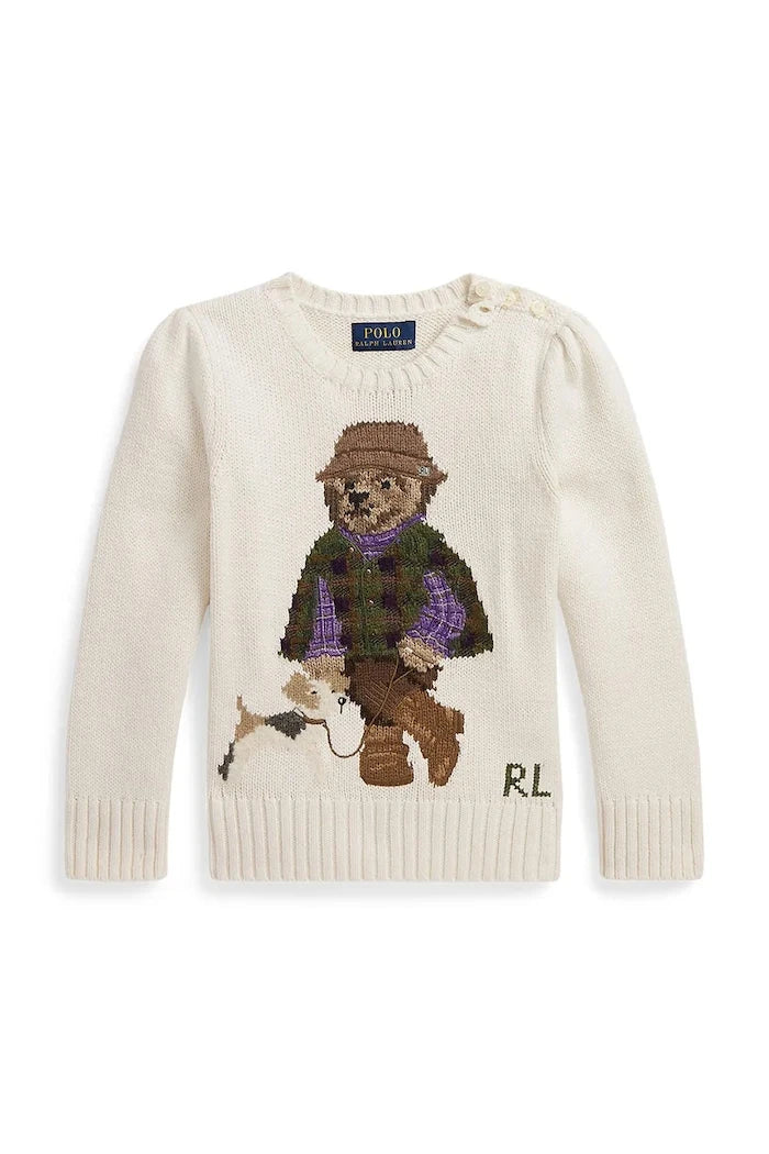 Çocuklar için pamuklu Polo Ralph Lauren kazak