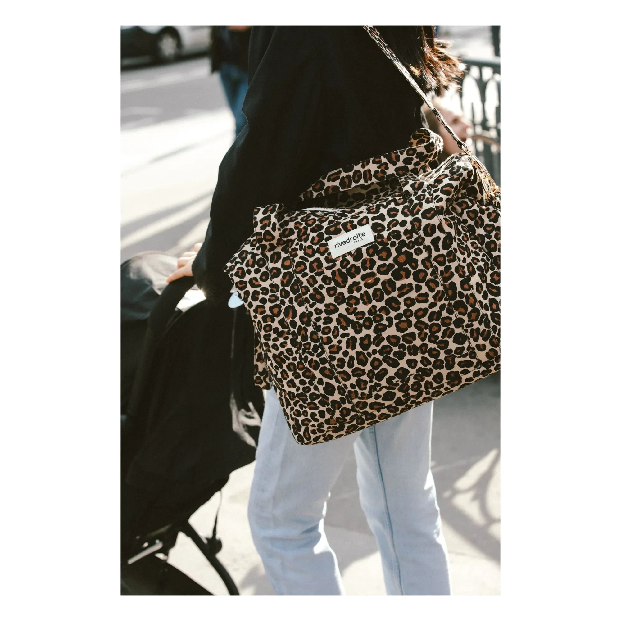 rivedroite - Darcy Leopard Diaper Bag