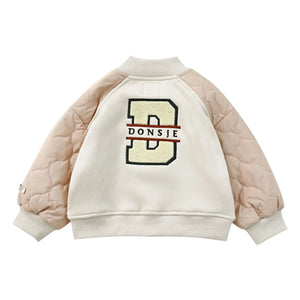 Donsje - Noal Bi-Material Bomber | Ecru