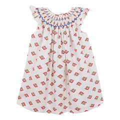birinit - Monzón Organic Cotton Drawstring Dress | White