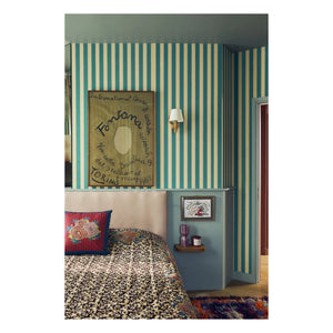 Lisa Corti - Arabesque Corolla Striped Cushion Cover | Red