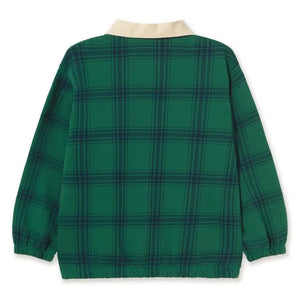 Tinycottons - Organic Cotton Plaid Polo Shirt | Green