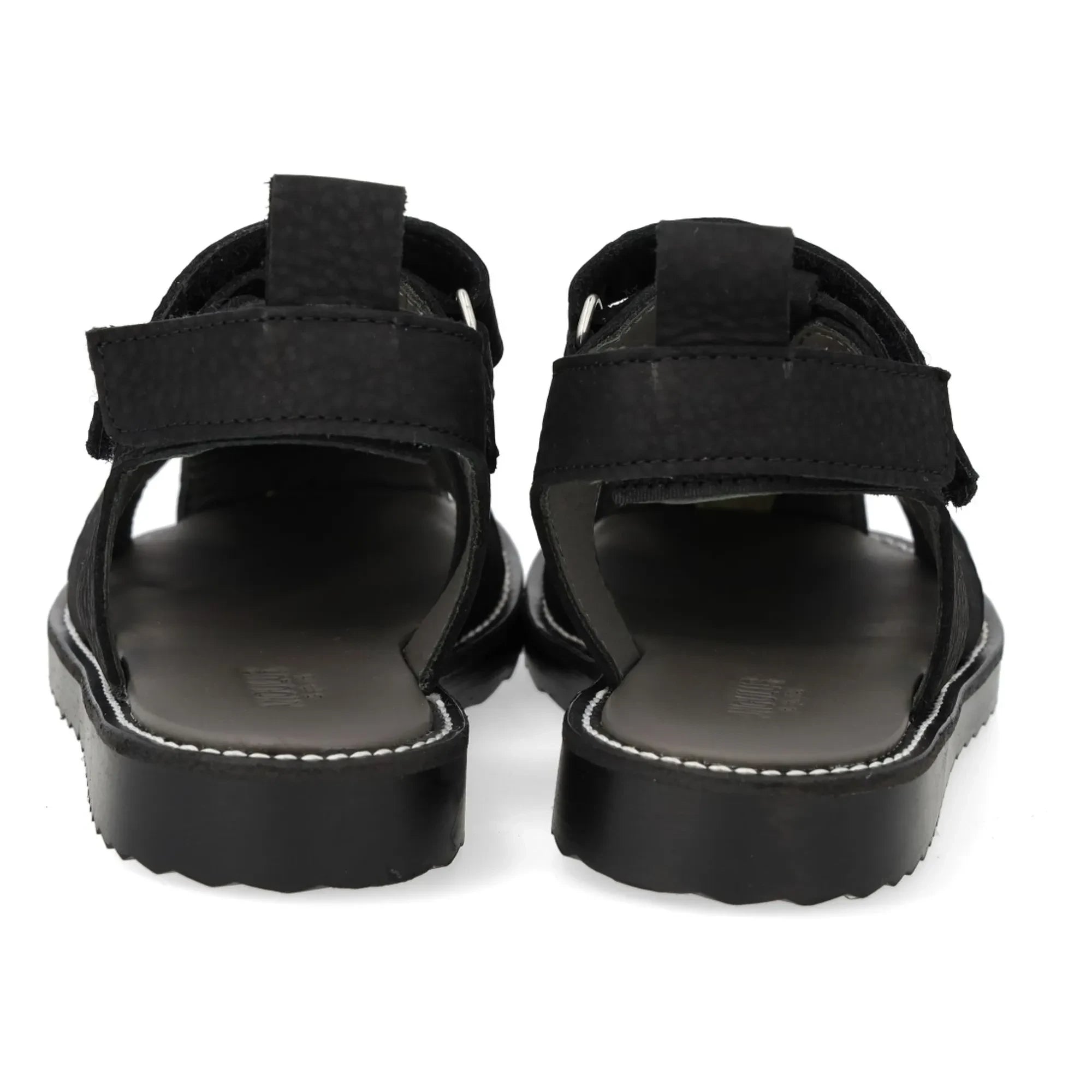 Angulus - Peach Nubuck Sandal | Black