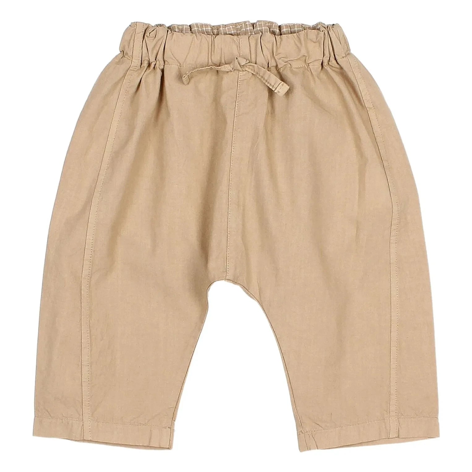 Owl - Organic Cotton Poplin Baby Pants | Beige