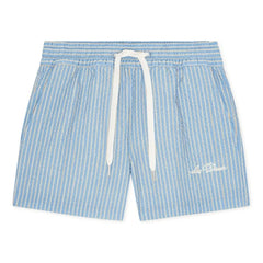 Les Deux - Stan Striped Swim Shorts | Light Blue