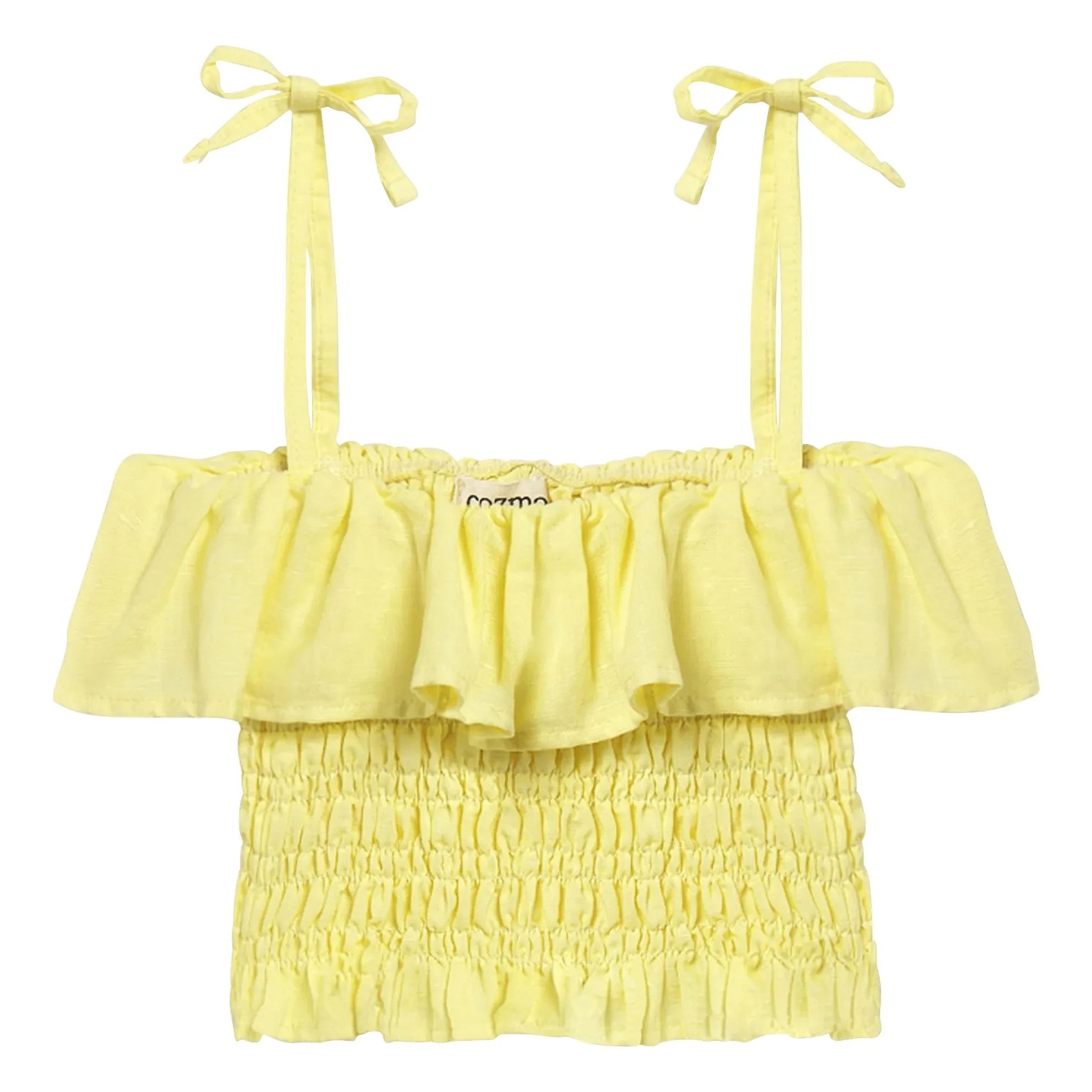 Cozmo - Bellis Linen Top | Yellow
