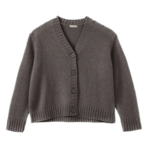 Caramel - Copper Cardigan | Dark Gray