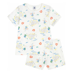 Petit Bateau - Opera Shorts Pajamas | White