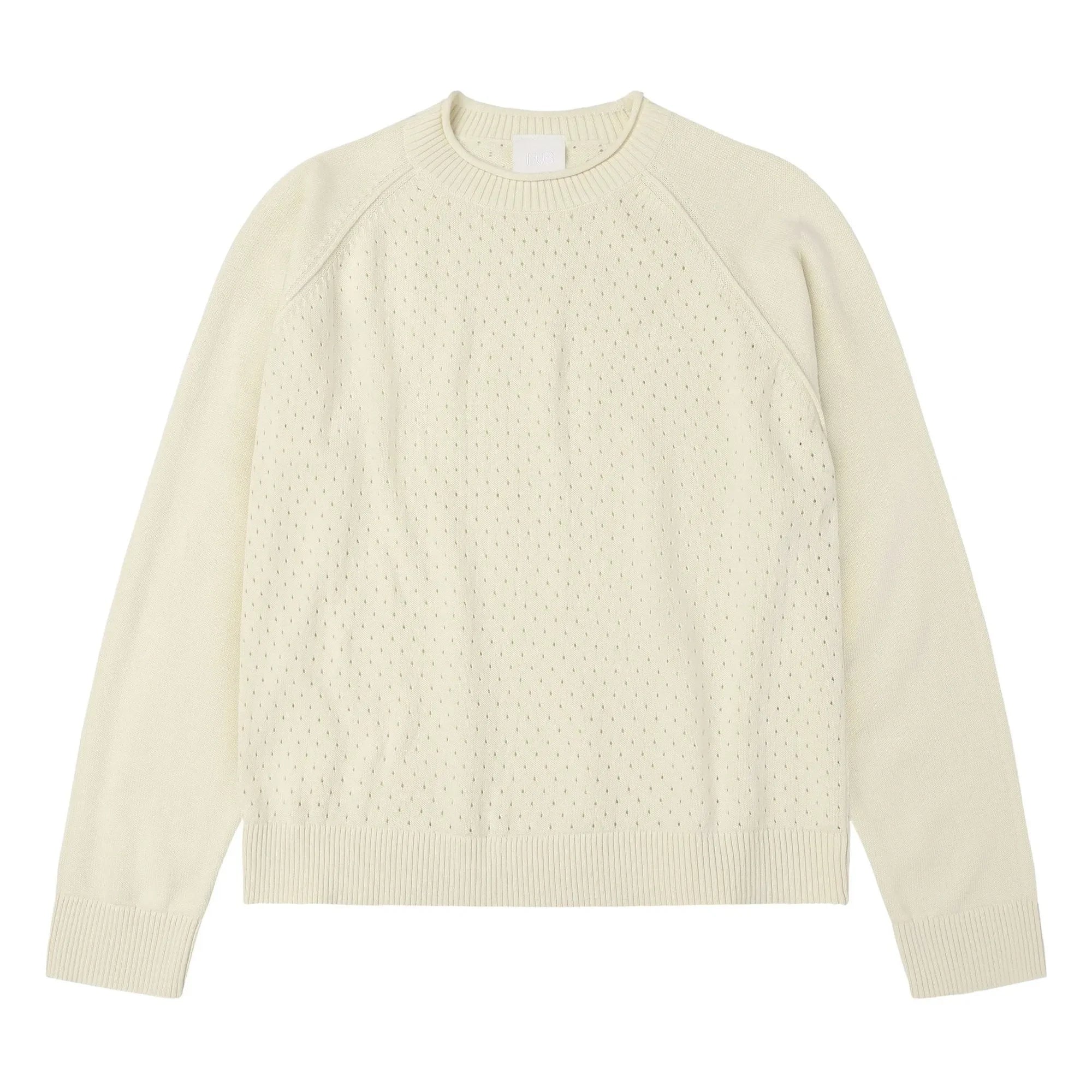 FUB - Pointelle sweatshirt | Off-white