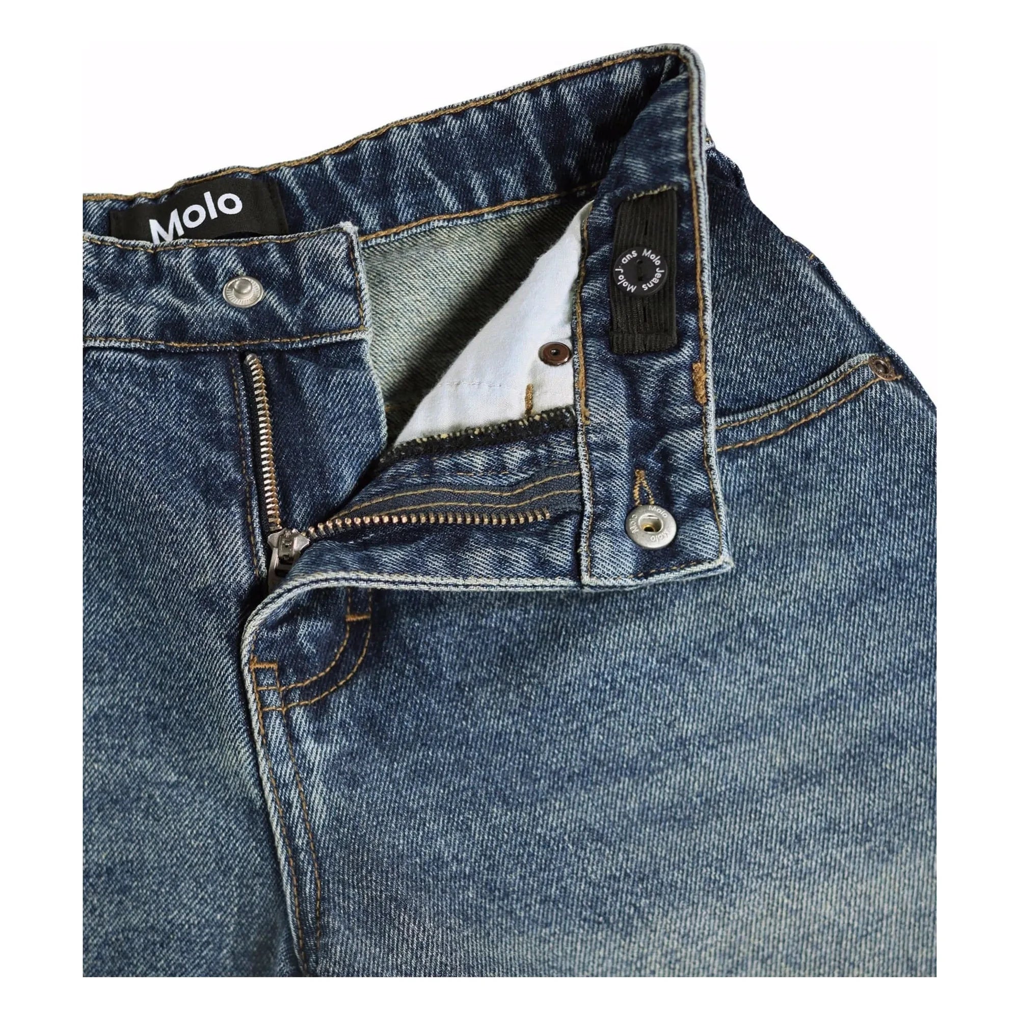 Molo - Alphie Denim Organik Pamuk Bermuda Şort | Mavi