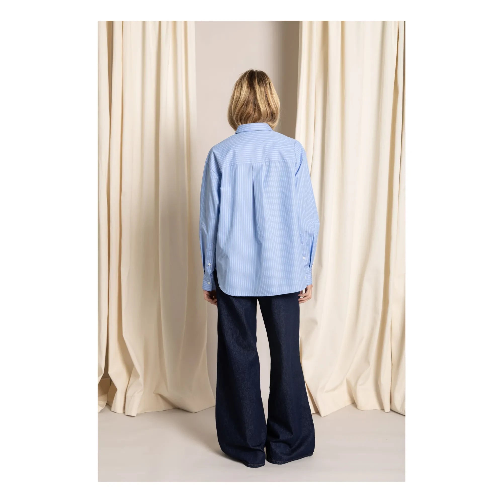 Smallable Woman - Kanel Striped Shirt | Light Blue