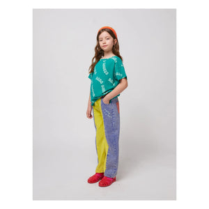 Bobo Choses - Color Block Organic Cotton Jeans | Yellow
