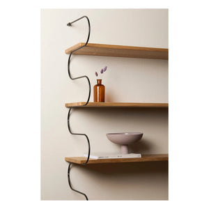 Schneid Studio - Onda Oak Wood Shelf | Black
