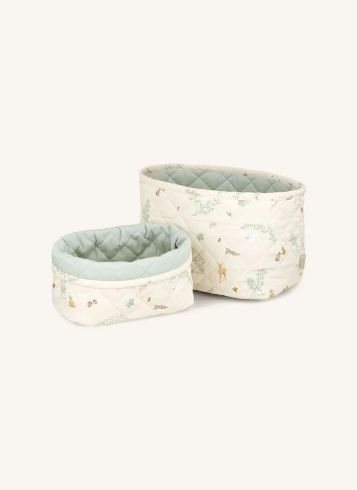 Cam Cam - Woodland Storage Baskets - Set of 2 | Ecru