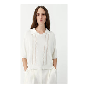 Cordera - Knit Polo | White