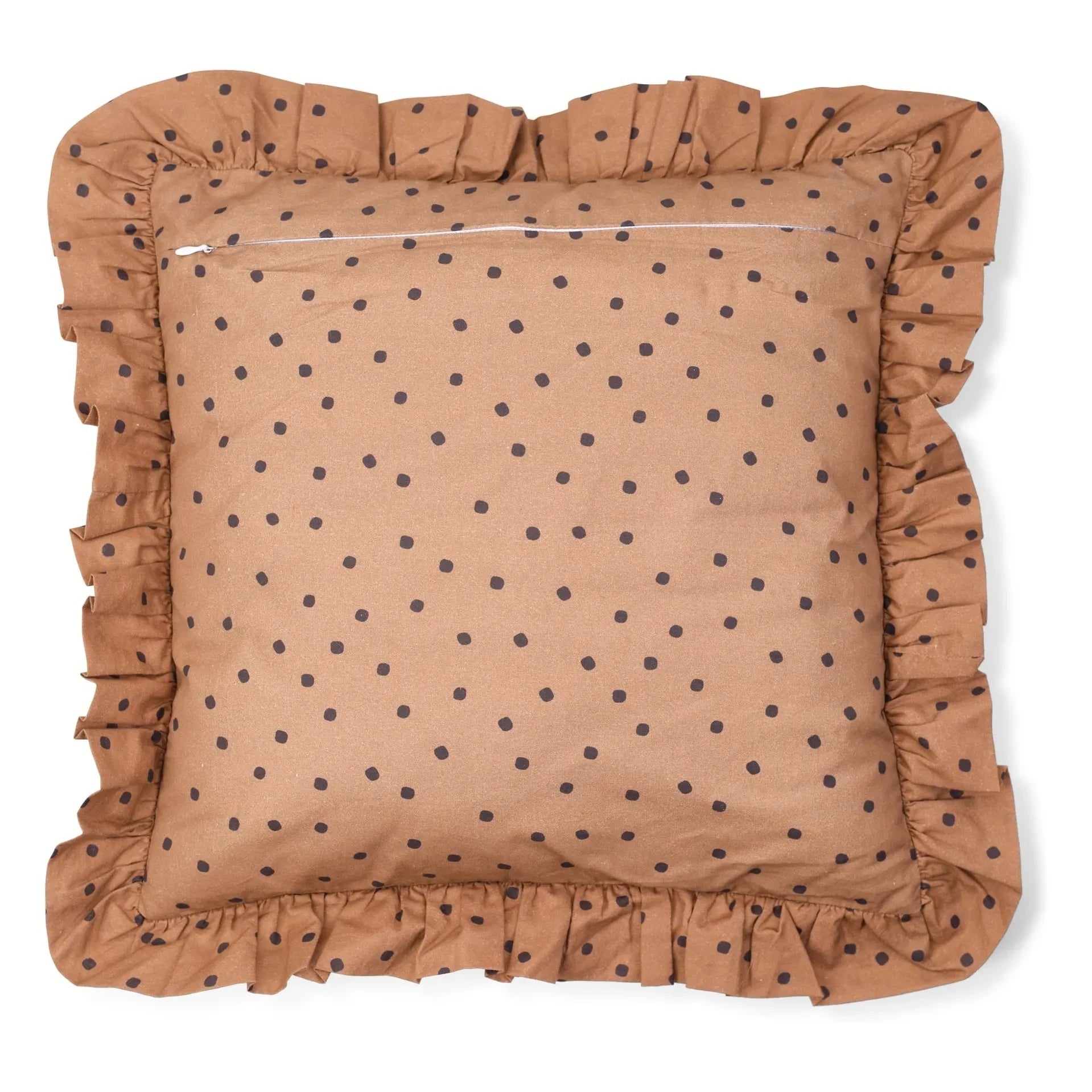 Studio Loco - Floral Ruffled Cushion | Plum