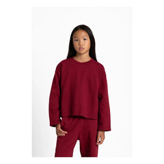 Smallable Kid - Peony Organic Cotton T-shirt | Cherry Red
