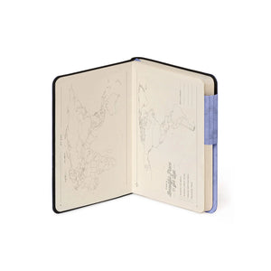 Legami - Notebook with Blank Pages and Monochrome Soft Cover - Cosmic Lilac - My Notebook