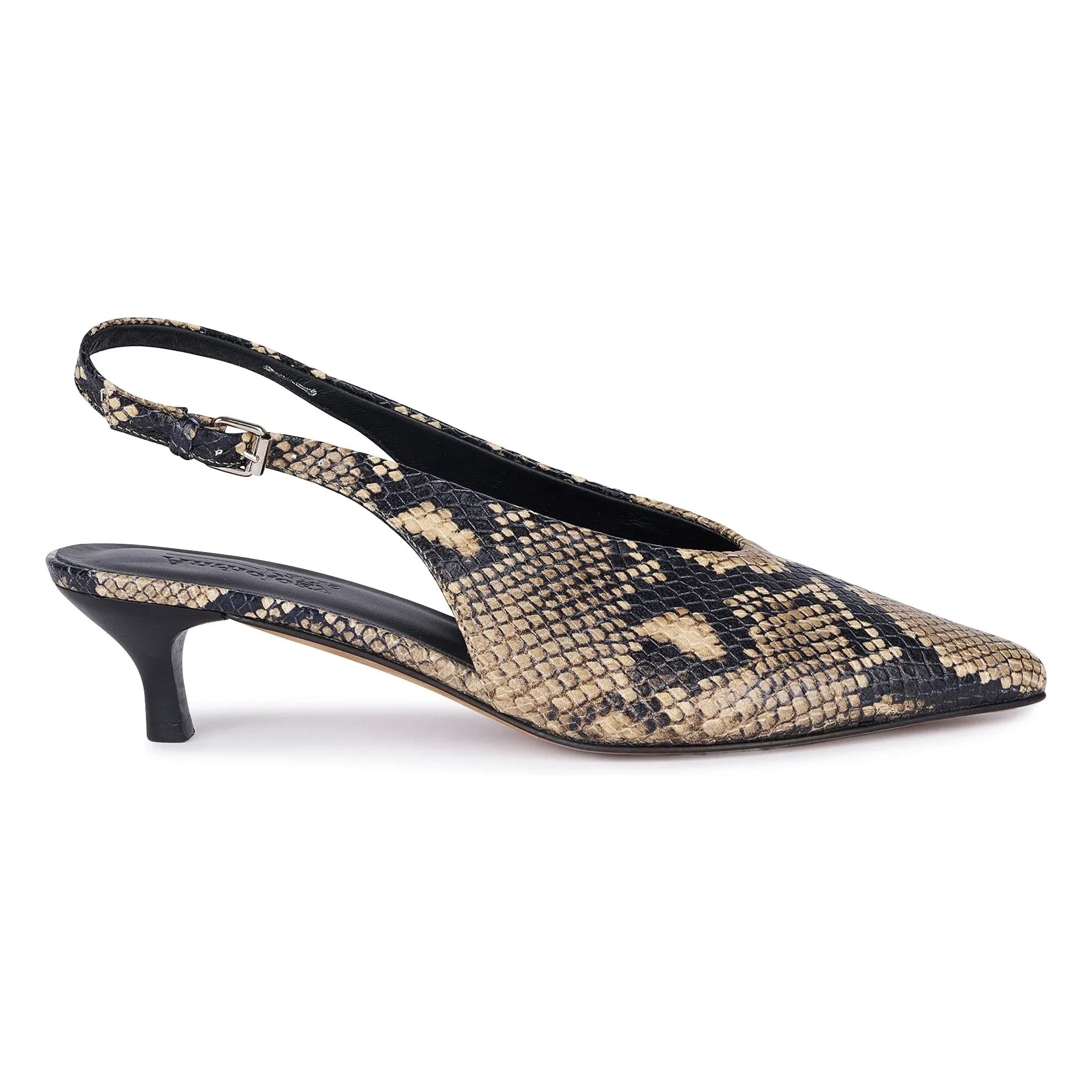 Anthology Paris - Kate Python Heeled Shoes | Gray