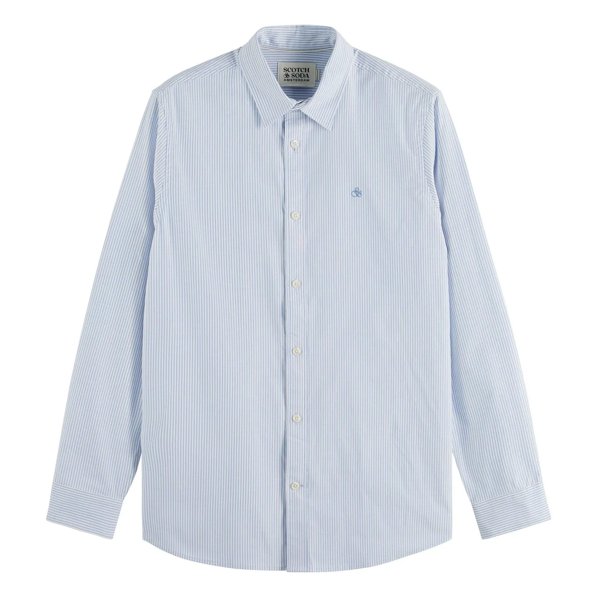 Scotch & Soda - Oxford çizgili gömlek | Mavi