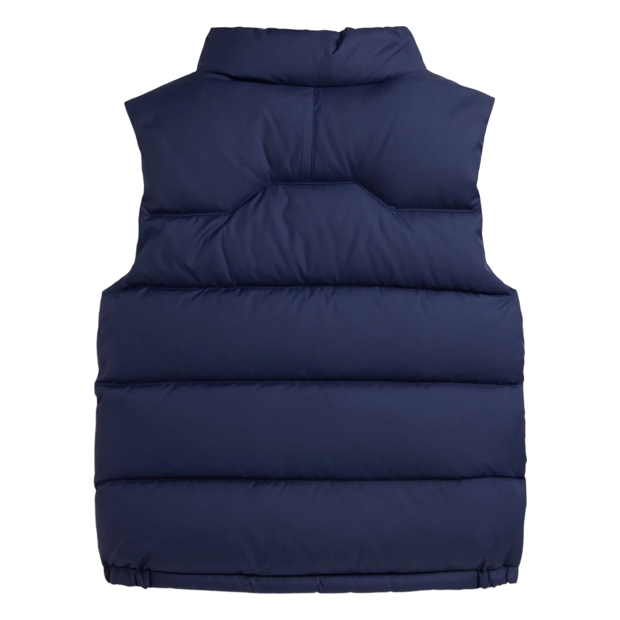 Ralph Lauren - Logo Sleeveless Puffer Vest Made from Recycled Fibers | Navy Blue