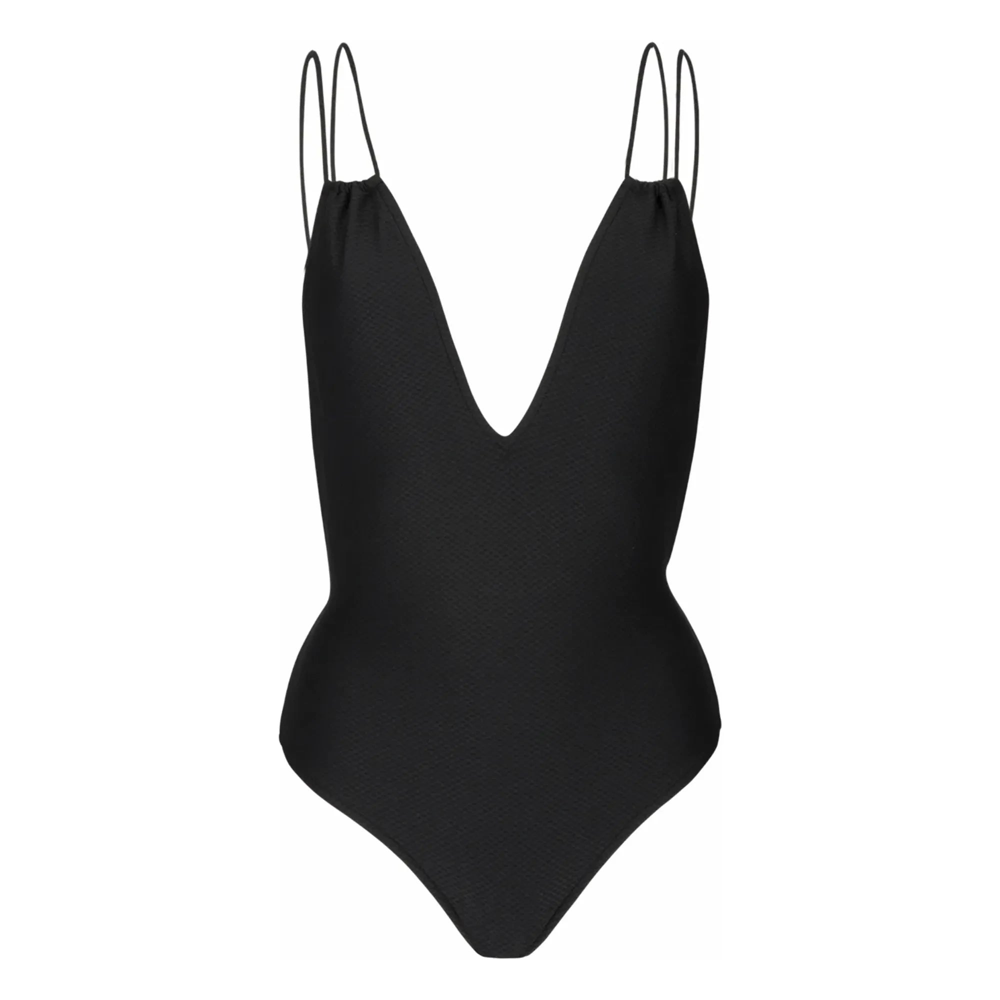Anja Paris - Le Piccolo Textured One-Piece Swimsuit | Black