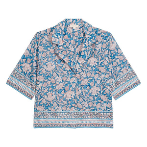 Louise Misha - Louka organic cotton pajamas | Blue