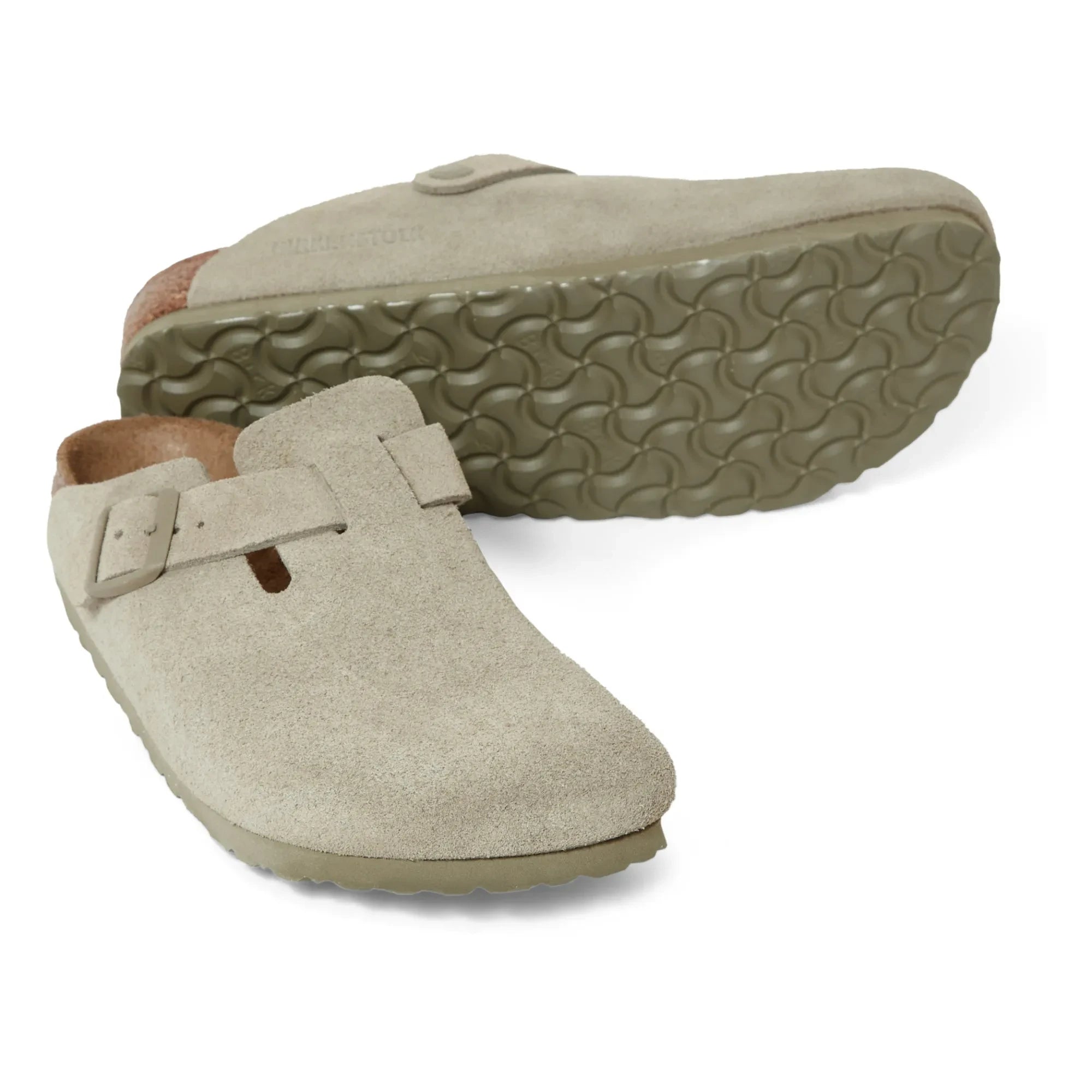 BIRKENSTOCK - Boston Dar Kalıp Terlikler - Yetişkin Koleksiyonu | Haki