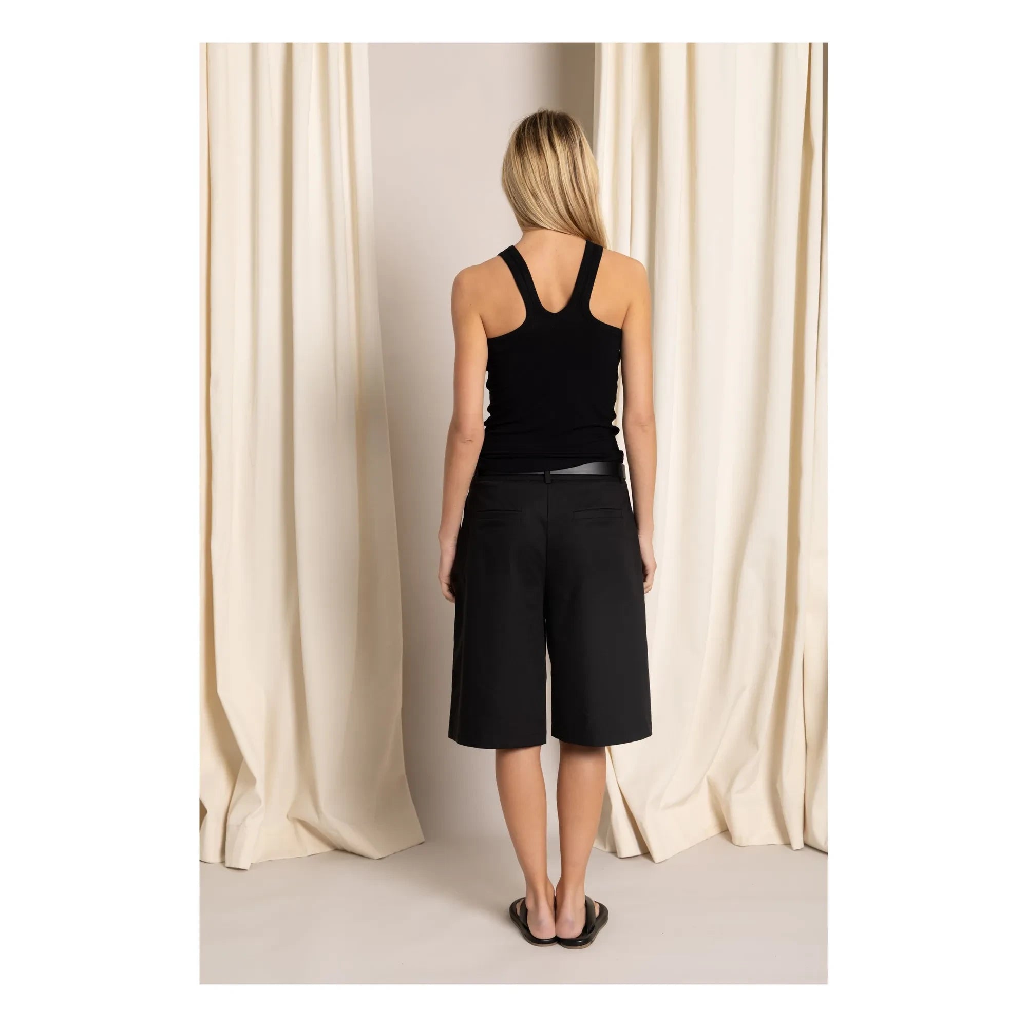 Smallable Woman - Alva Ribbed Tank Top | Black
