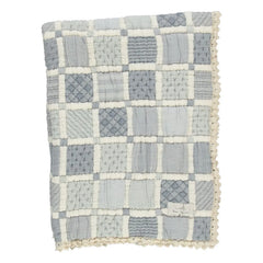 Bebe Organic - Organic Cotton Patchwork Blanket | Blue