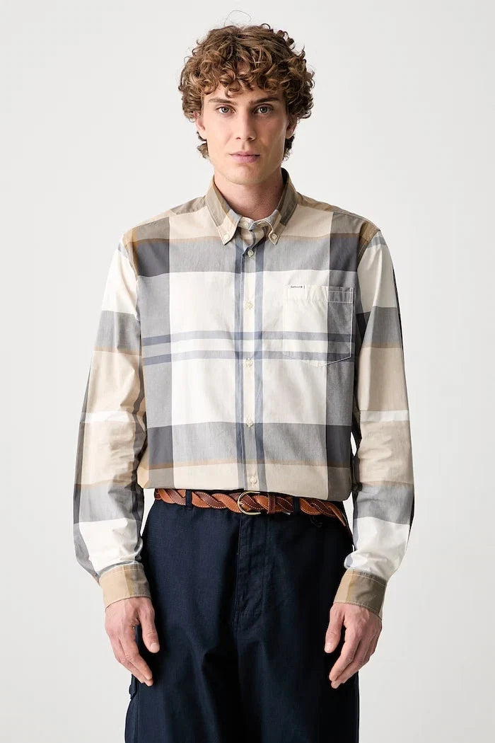 Barbour erkek pamuklu Harris Tailored Shirt