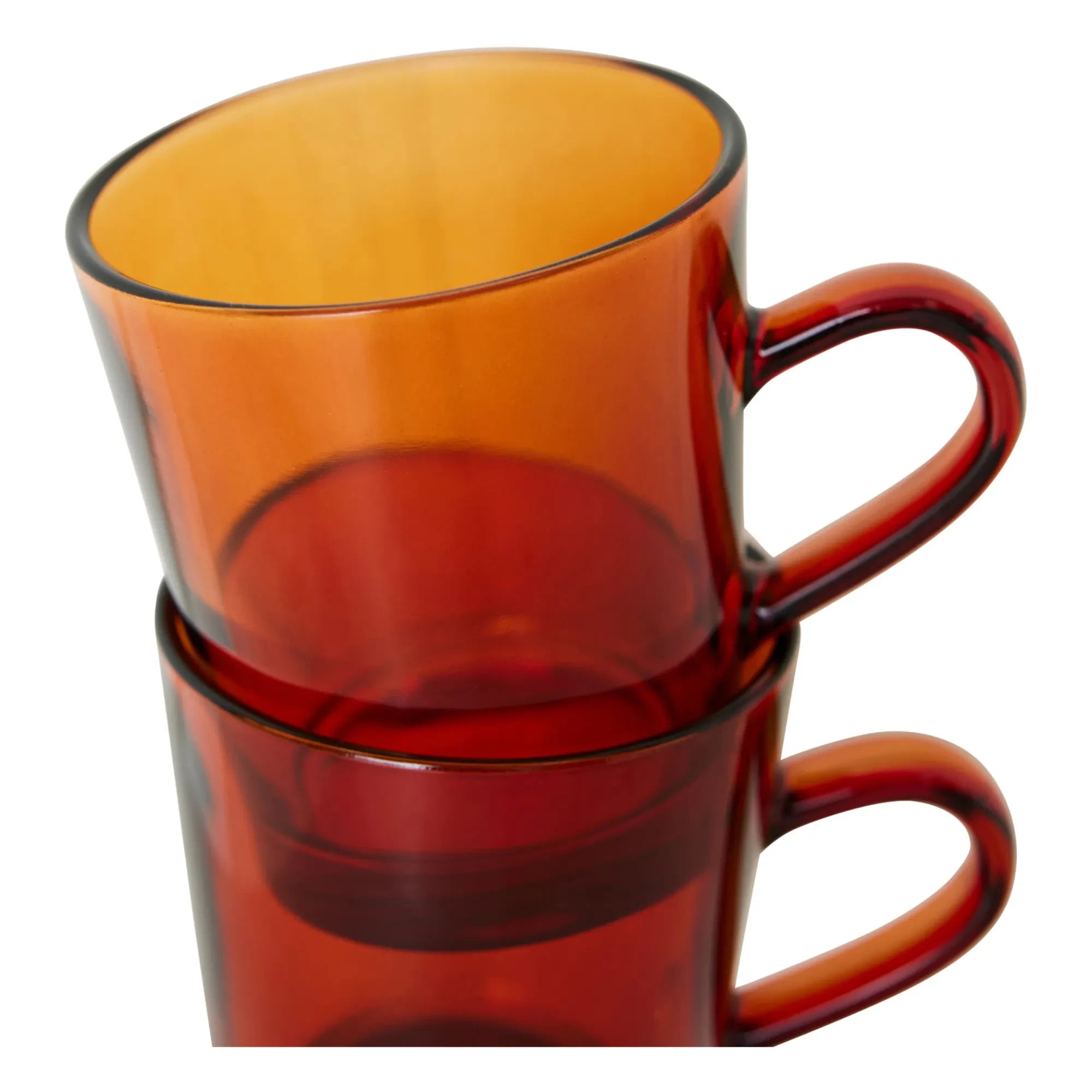 HKliving - 70s coffee cups - Set of 4 | Amber
