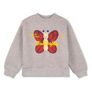 Wynken - Butterfly Sweatshirt | Heather Gray