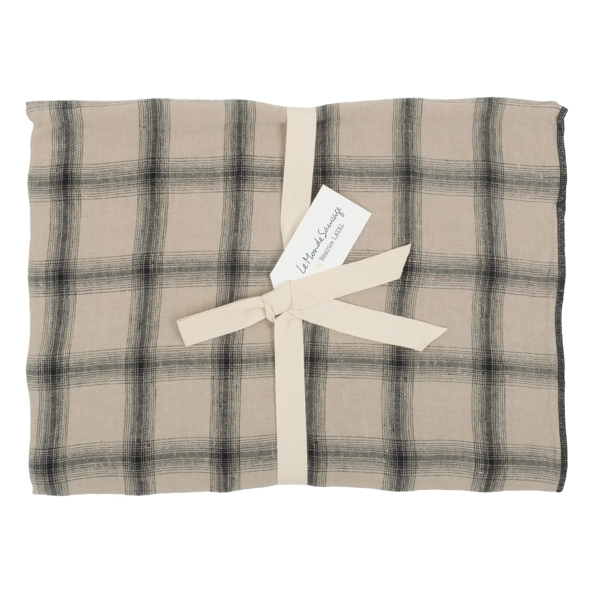 Le Monde Sauvage - Highlands Washed Linen Pillowcase | Beige Pink