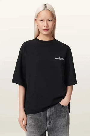 AllSaints kadın pamuklu oversize tişört HALIS