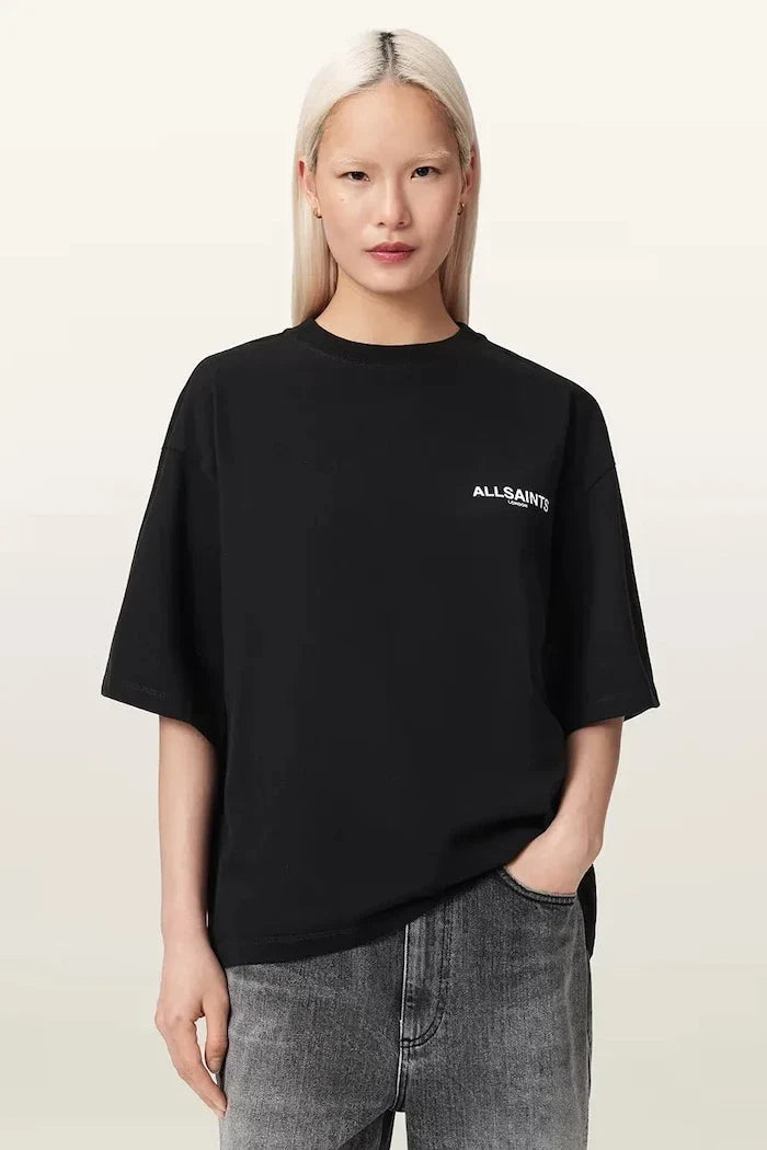 AllSaints kadın pamuklu oversize tişört HALIS