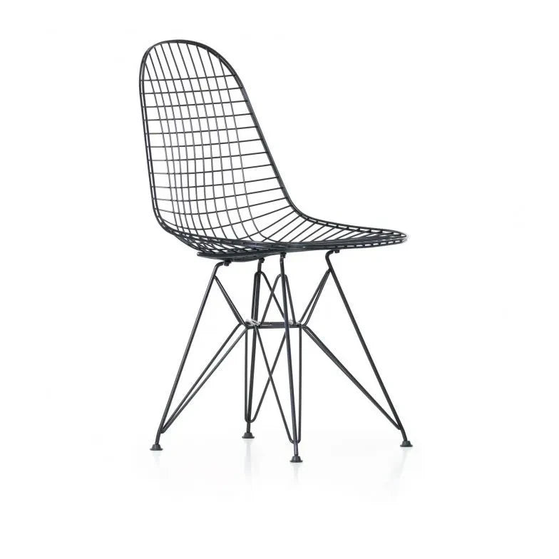 Vitra - Charles & Ray Eames Tasarımı DKR Tel Sandalye | Basic Dark