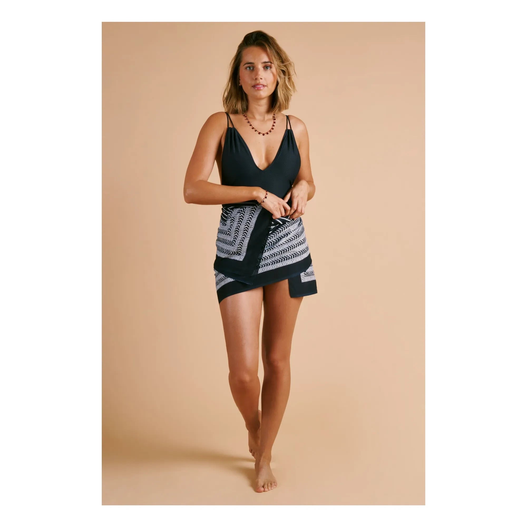 Anja Paris - Le Piccolo Textured One-Piece Swimsuit | Black