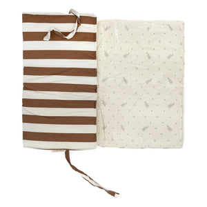 Babyshower - Audrey Caramel Nautical Travel Baby Changing Mat | Caramel