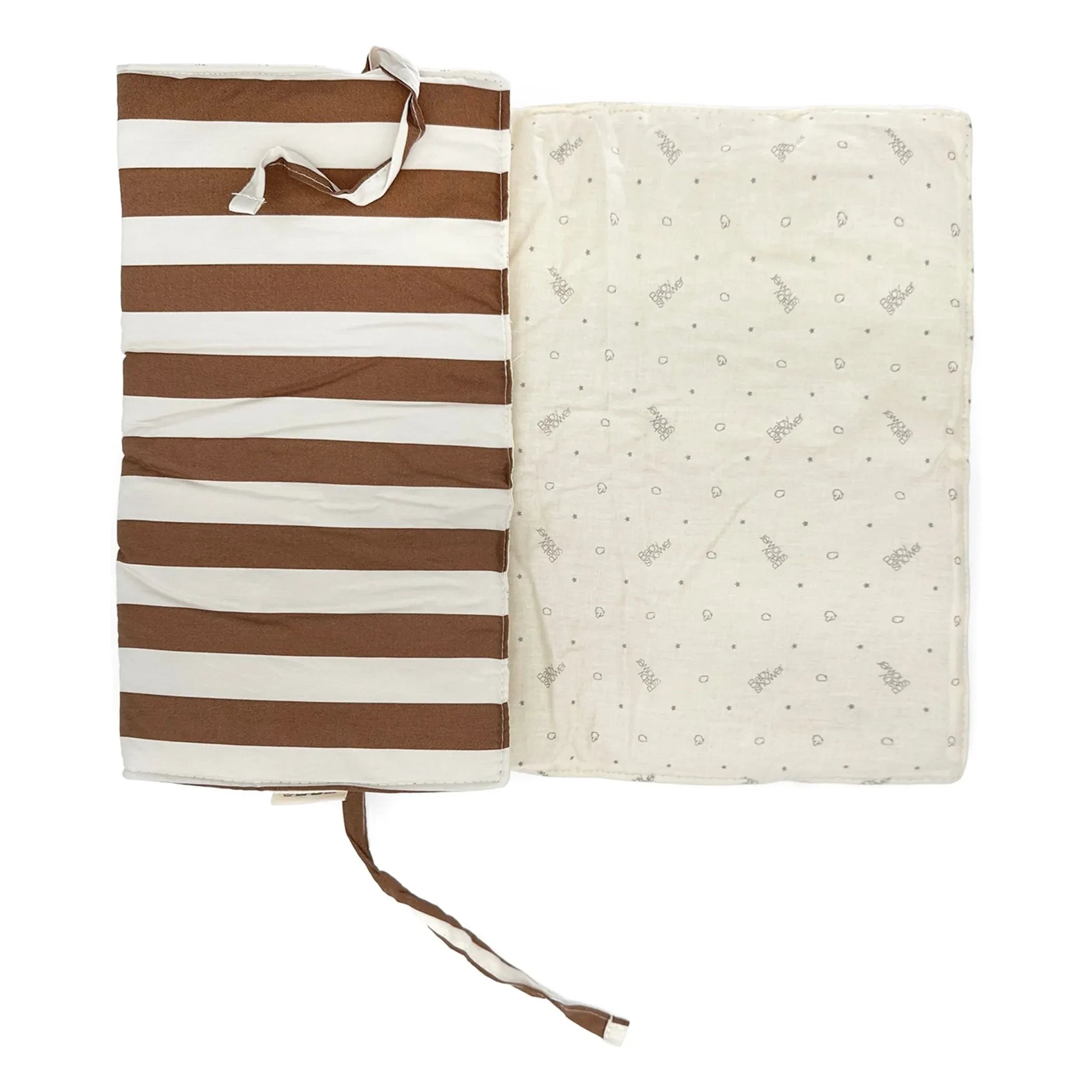 Babyshower - Audrey Caramel Nautical Travel Baby Changing Mat | Caramel