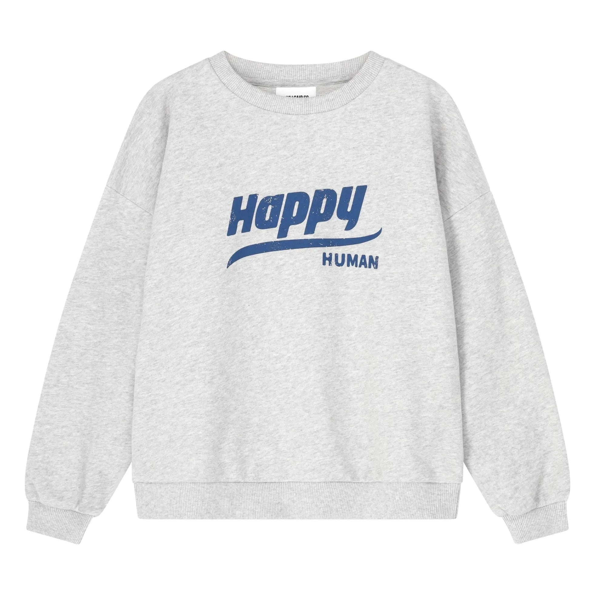 Cos I Said So - Happy Human organik pamuklu sweatshirt | Heather gri