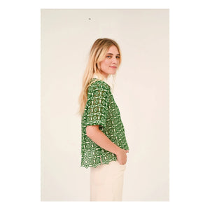 Sacrécoeur - Guipure Blouse Flavia Goya | Green