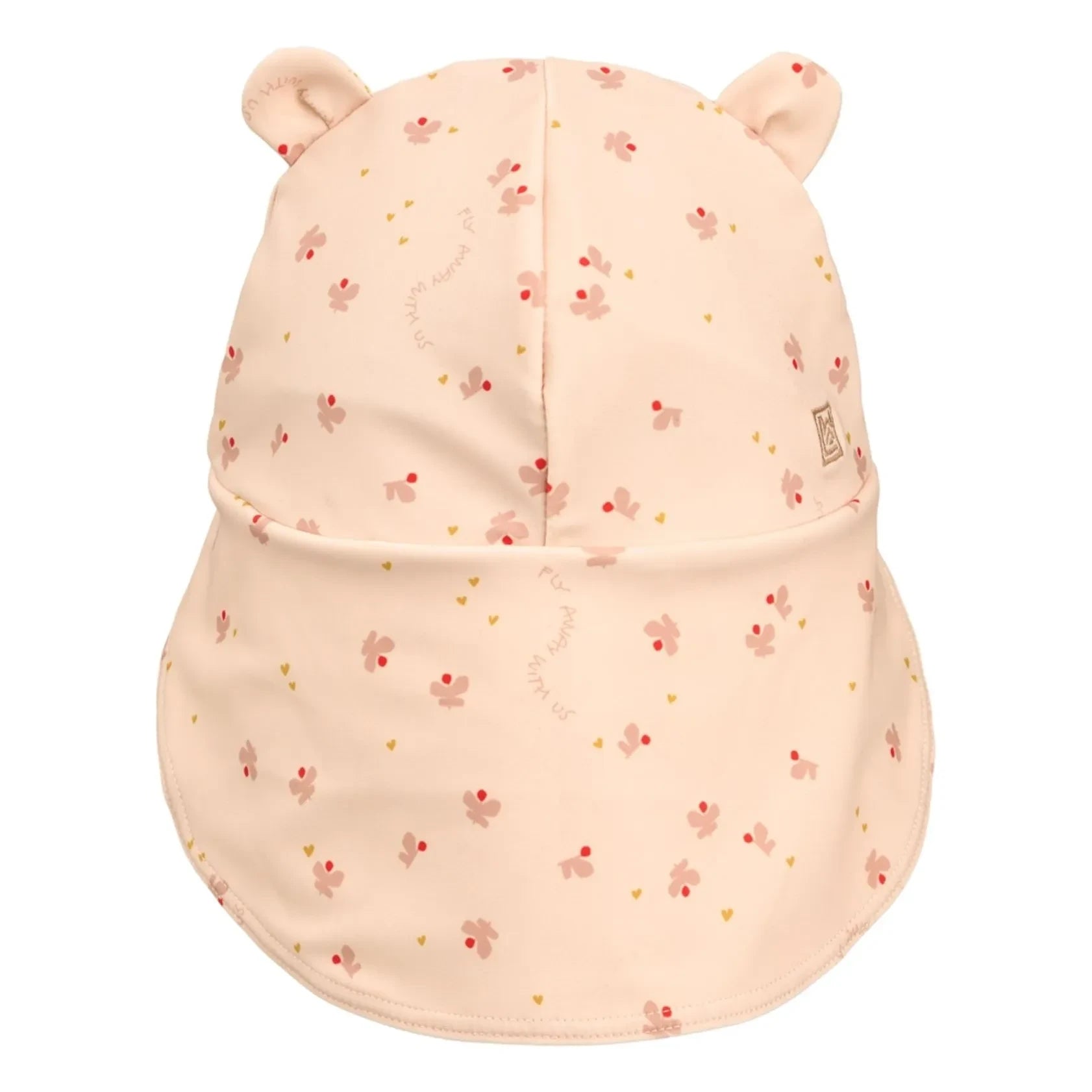 Liewood - Senia Ears UV Hat with Butterflies Recycled Fiber | Pink