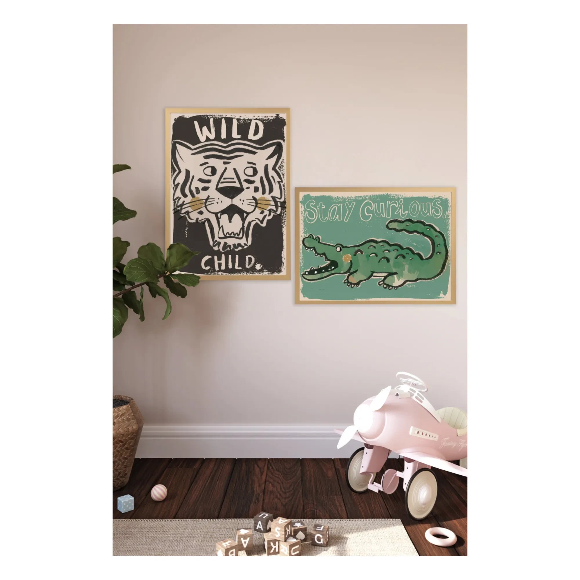 Studio Loco - Large Crocodile Poster