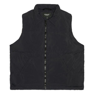 Finger in the nose - Snowshirt Genuine Down Sleeveless Down Jacket | Black