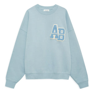 Anine Bing - Oversize Miles Letterman sweatshirt | Açık Mavi