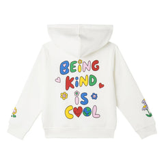 Stella McCartney Kids - Floral Hooded Sweatshirt | Ivory