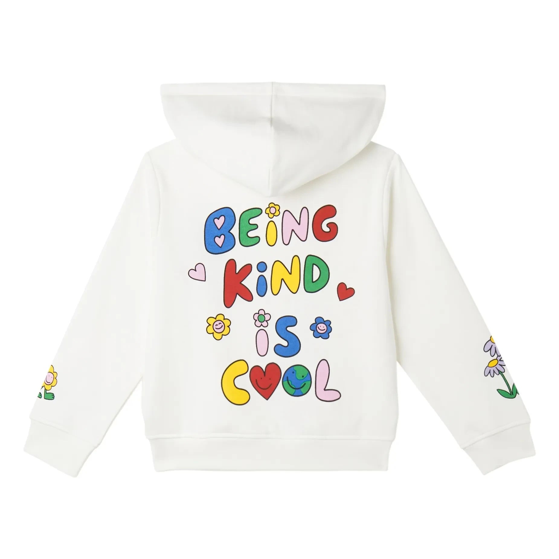 Stella McCartney Kids - Floral Hooded Sweatshirt | Ivory